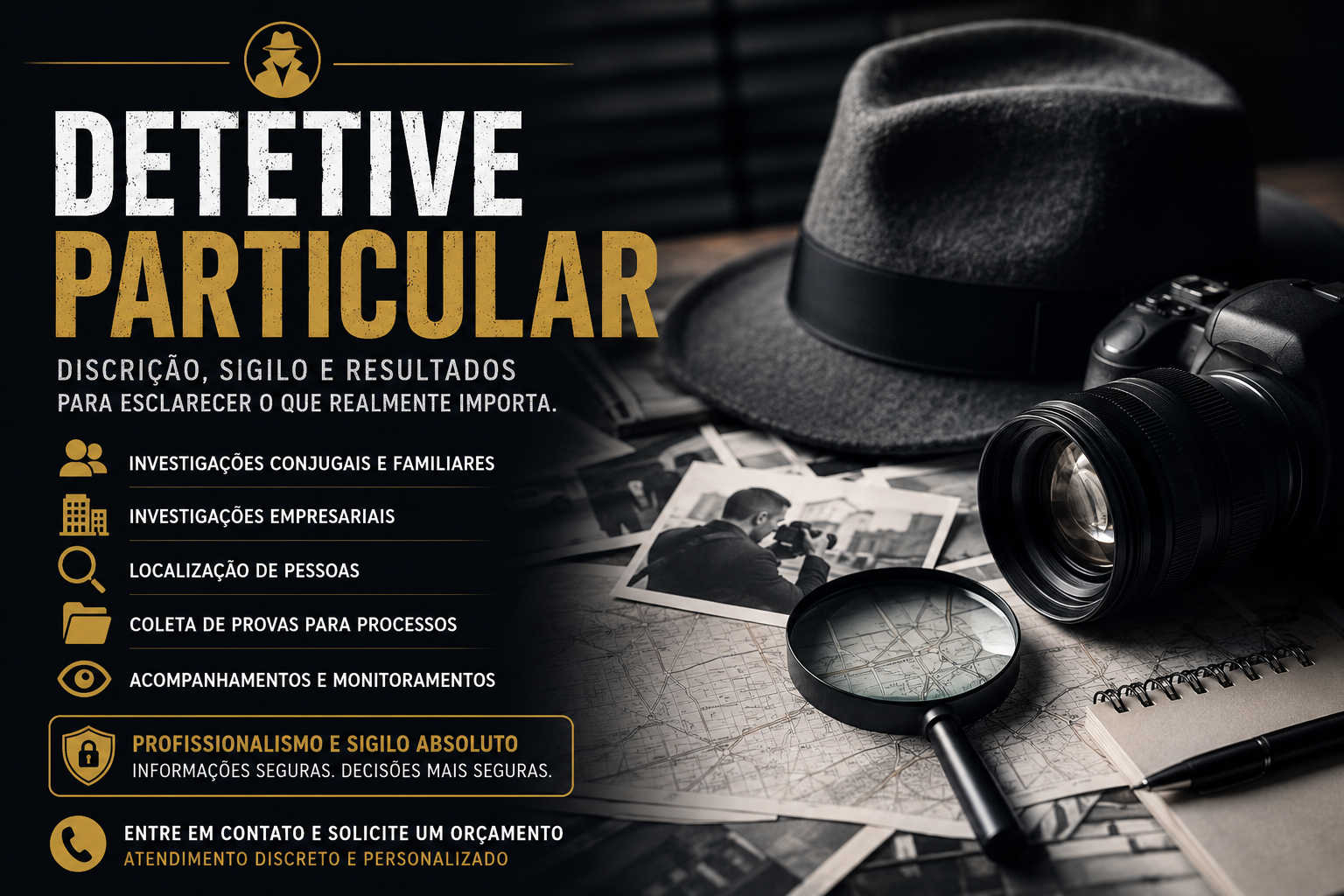 Detetive Particular: Quando Contratar e Como Funciona uma Investigação Profissional