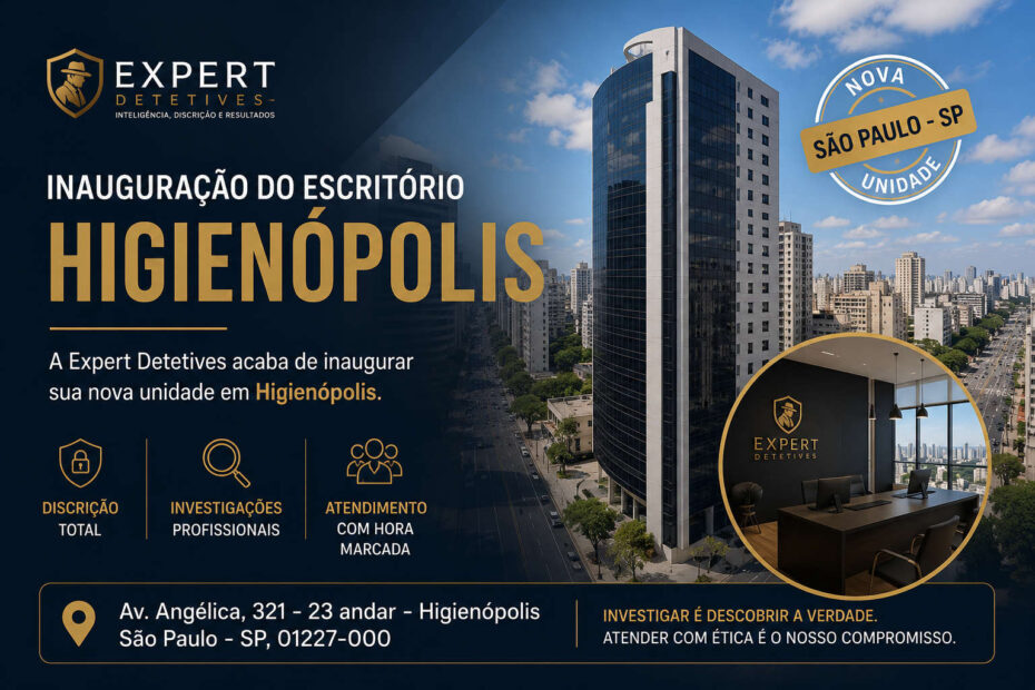 Inauguração do escritório da Expert Detetives em Higienópolis, na Av. Angélica, 321, 23º andar, São Paulo, especializado em investigação particular.